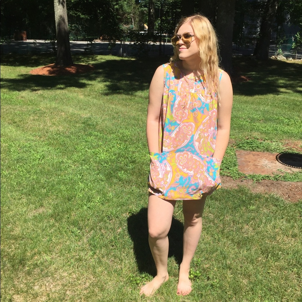 Vtg 1960s Handmade Paisley Tunic✨